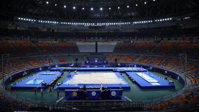 انطلاق بطولة الفراعنة الدولية للجمباز الفني بمشاركة 15 دولة (صور)