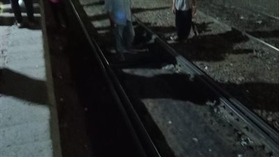 دون وقوع إصابات، خروج قطار عن القضبان بشبين القناطر 