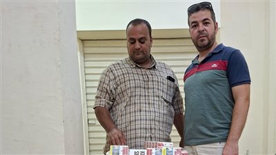 ضبط سجائر مجهولة المصدر في حملات على الأسواق بالإسكندرية