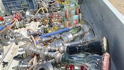 مصادرة 90 شيشة في حملة مكبرة بالوادي الجديد