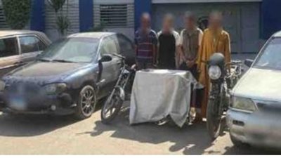 نفذت 6 عمليات، ضبط عصابة سرقة السيارات والدراجات النارية بمنشأة ناصر