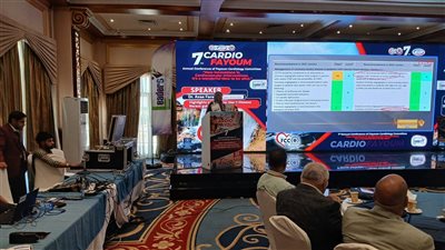 علاج الصمامات بدون تدخل جراحي محاضرات بالمؤتمر السابع للقلب بالفيوم