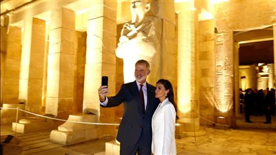 افتتحه ملك إسبانيا، تفاصيل مشروع الإضاءة الليلية لمعبد الملكة حتشبسوت