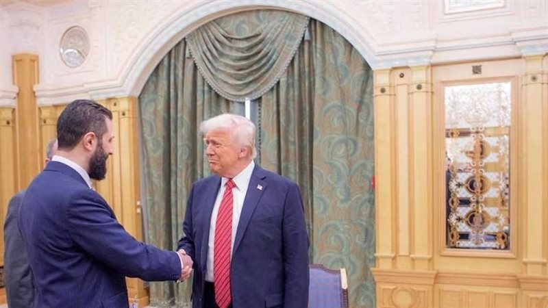 أحمد الشرع وترامب،