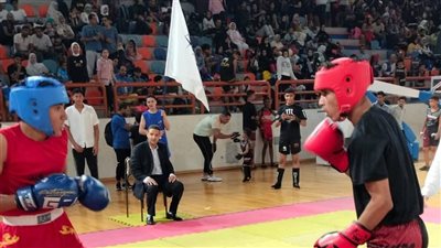 إصابة لاعب الكيك بوكسينج خلال مشاركته ببطولة منطقة الإسكندرية ببرج العرب 
