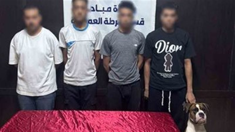 ضبط 4 أشخاص لتعاطي