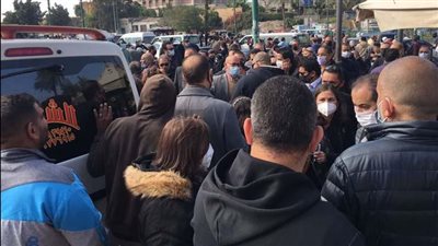 تشييع جنازة الكاتبة ماجدة الجندي زوجة جمال الغيطاني 