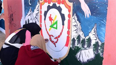 تمريض سوهاج تحصد المركز الأول فى مسابقة الرسم على الأسفلت ا صور