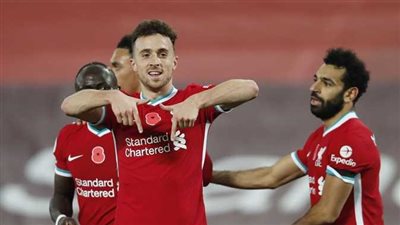 دييجو جوتا يسجل التعادل لـ ليفربول أمام توتنهام 