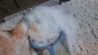 ثلوج وأمطار غزيرة على سيدي براني غرب مطروح | صور