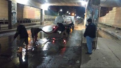 القليوبية.. رفع آثار الأمطار من الشوارع | صور