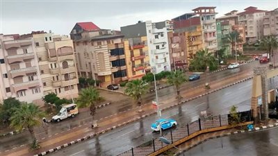 هطول أمطار غزيرة على دمياط | فيديو 