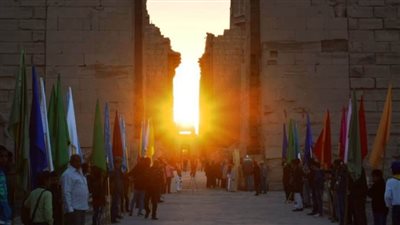 فعاليات تعامد الشمس على وجه الملك رمسيس الثاني بمعبده الكبير بمدينة أبو سمبل | فيديو