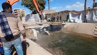 إزالة 13 حالة تعد على المجاري المائية والري بسوهاج | صور