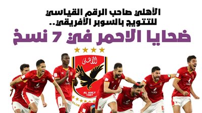 الأهلي الأكثر تتويجا بالسوبر الأفريقي.. ضحايا الأحمر في 7 نسخ | إنفوجراف