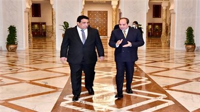  رسائل السيسي لرئيس المجلس الرئاسي الليبي | صور