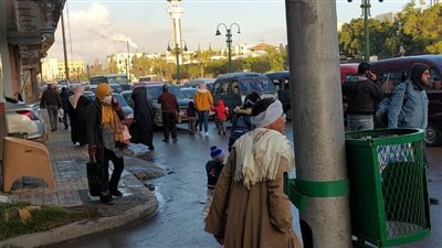 استمرار سقوط الأمطار الغزيرة على الإسكندرية | فيديو