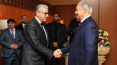 حفتر يلتقي أبرز منافسيه في الانتخابات الرئاسية ببنغازي| صور