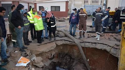 انقطاع مياه الشرب عن مناطق شرق الإسكندرية بسبب كسر مفاجئ