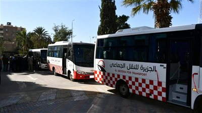 أتوبيسات جديدة لحل أزمة المواصلات بالفيوم