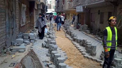 راشد: الانتهاء من 75% من أعمال تطوير ورصف بالانترلوك لـ 490 شارعا ببولاق الدكرور 