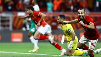 السوبر الإفريقي| لاعبو الأهلي يحتفلون مع الجماهير بعد التتويج باللقب | صور