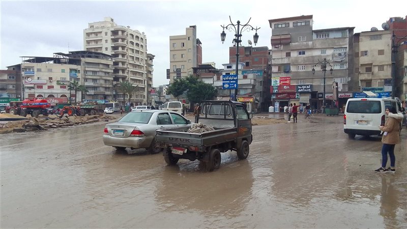 الأمطار في دمياط