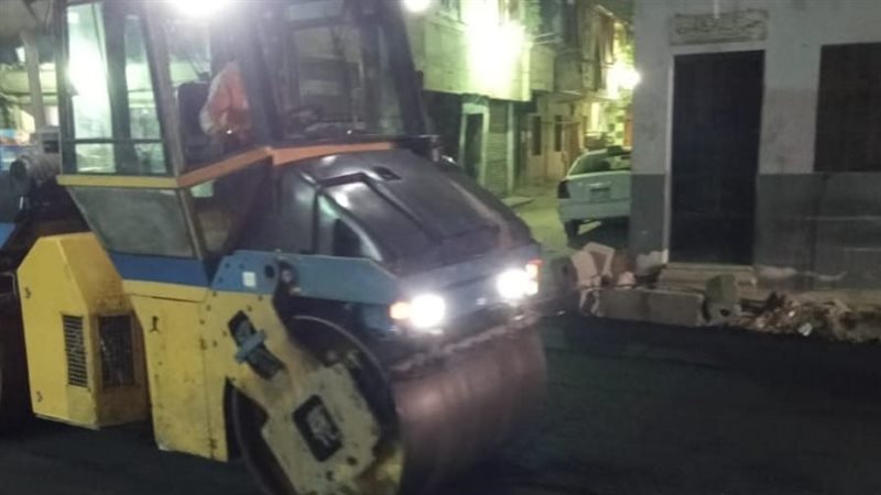رصف الطرق بالجيزة