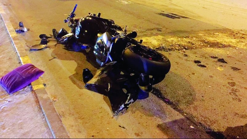  حادث تصادم دراجة