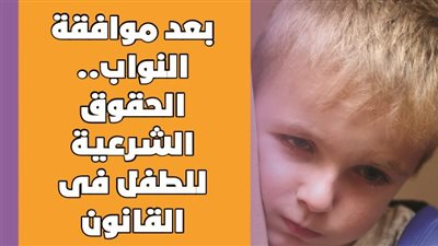 بعد موافقة النواب.. الحقوق الشرعية للطفل فى القانون | إنفوجراف