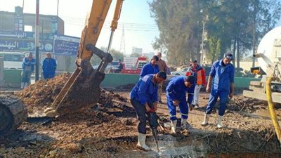  انفجار في خط صرف صحي رئيسي في الزقازيق بالشرقية 