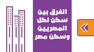 الفرق بين سكن لكل المصريين وسكن مصر | انفوجراف