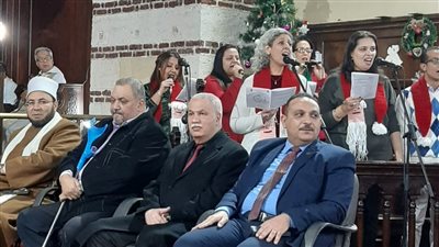 القوى العاملة تشارك حفل قداس عيد الميلاد المجيد بالإسكندرية