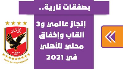 بصفقات نارية.. إنجاز عالمي و3 ألقاب أفريقية وإخفاق محلي للأهلي في 2021 |فيديوجراف