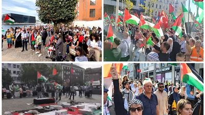 مسيرات حاشدة بمدن أوروبية تضامنًا مع فلسطين ورفضًا للعدوان على غزة