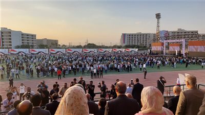 بحضور وزير الشباب والرياضة، جامعة حلوان تنظم حفل استقبال العام الجامعي الجديد