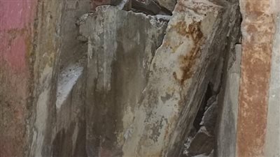 انهيار سلم بمنزل قديم في مصر القديمة (صور)