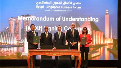 الوطنية للتدريب توقع مذكرتي تفاهم مع مؤسسات سنغافورية رائدة على هامش منتدى الأعمال المصري-السنغافوري