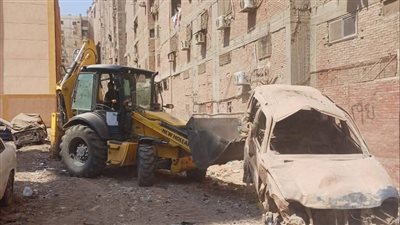 محافظة الجيزة: إزالة العوائق بمحيط مدرسة ترسا الجديدة بالطالبية وتشغيلها