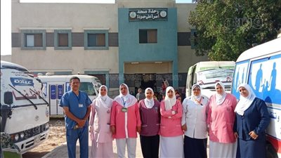 3528 خدمة طبية مجانية لأهالي قرية علي حمودة ضمن قافلة ببني سويف