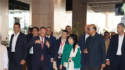 المتحف المصري الكبير ومنطقة أهرامات الجيزة يستقبلان رئيس جمهورية سنغافورة وحرمه