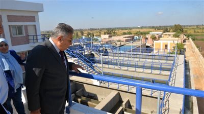 بدء التشغيل التجريبي لتوسيعات محطة مياه بلقاس بالدقهلية 