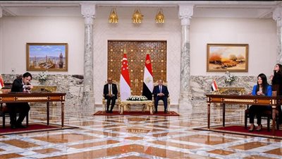 المشاط: حريصون على تقوية العلاقات التجارية والاستثمارية والاقتصادية مع سنغافورة ونقل تجربة برنامج «نوفي»