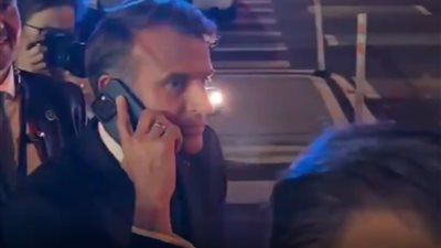 بعد اعترافه بدولة فلسطين، الرئيس الفرنسى يجبر على الانتظار فى نيويورك لمرور موكب ترامب (فيديو)