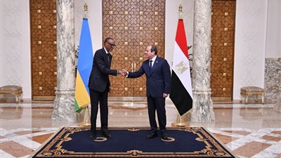 13 صورة ترصد زيارة رئيس رواندا لقصر الاتحادية ولقاء السيسي