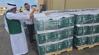 مطار العريش يستقبل طائرة مساعدات إغاثية لغزة 