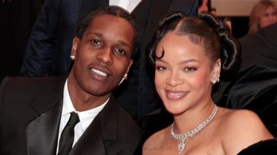 آيساب روكي يمزح مع المعجبين بعد إنجاب ريهانا مولودتها الثالثة