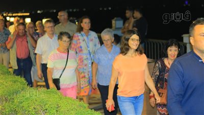 الممشى السياحي بكورنيش بني سويف يخطف أنظار فوج ألماني (صور)