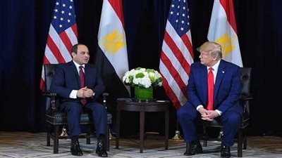  ترامب يشيد بما يجمعه مع السيسي من علاقات وتقدير لشخص الرئيس وجهوده في المنطقة