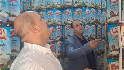 ضبط ثلاجة تحتوي على جبنة منتهية الصلاحية في الإسكندرية